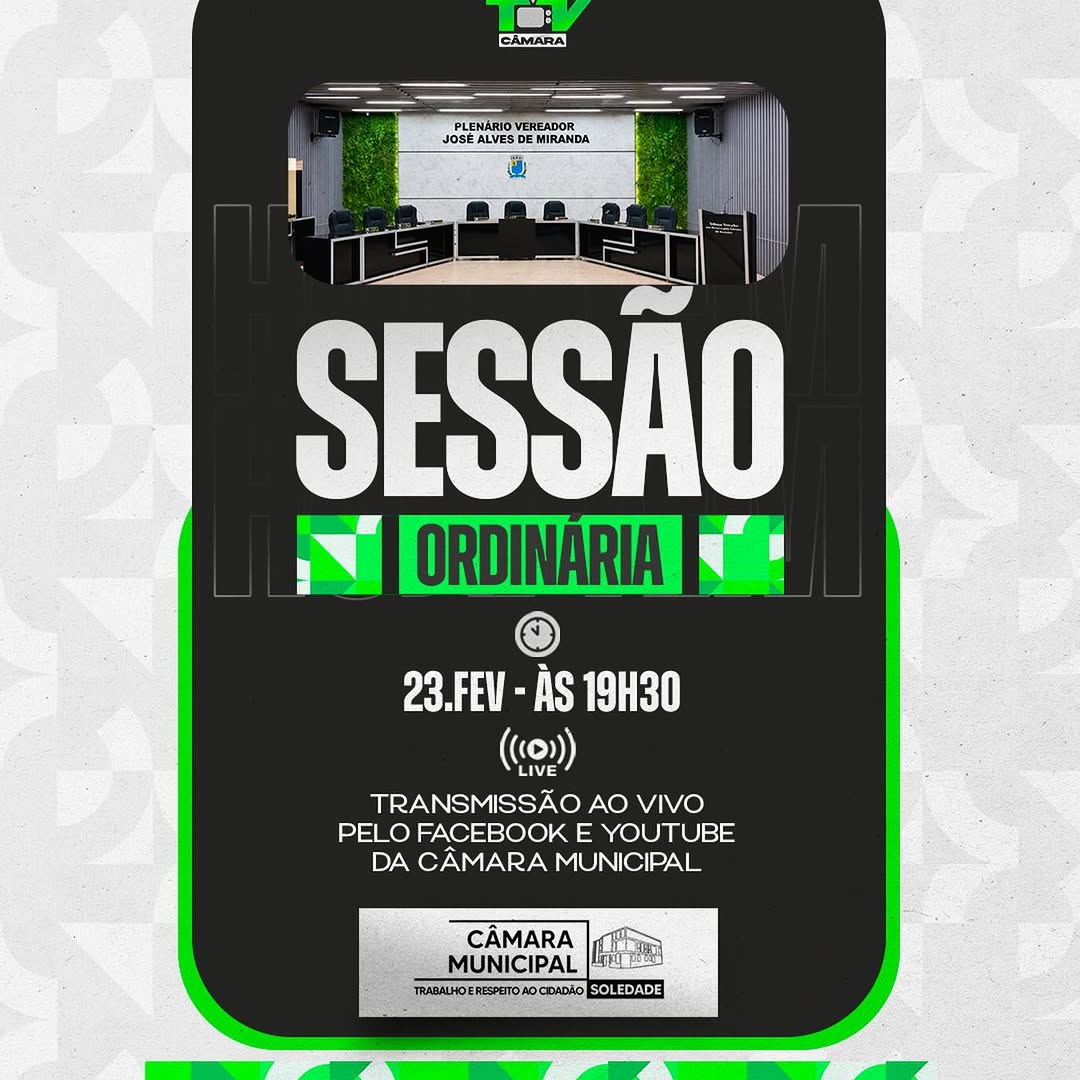 Câmara Municipal realiza Sessão Plenária: Participe ou assista online